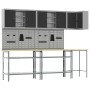 10-Piece Tool Storage Set in Black Engineered Wood and Metal by , Work tables - Ref: Foro24-3321516, Price: 557,60 €, Discoun...