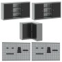 10-Piece Tool Storage Set in Black Engineered Wood and Metal by , Work tables - Ref: Foro24-3321516, Price: 557,60 €, Discoun...