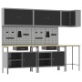 10-Piece Tool Storage Table Set Black Wood and Metal by , Work tables - Ref: Foro24-3321518, Price: 802,41 €, Discount: %