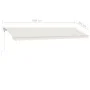 Toldo de pie automático crema 600x300 cm de vidaXL, Toldos - Ref: Foro24-3069607, Precio: 648,32 €, Descuento: %