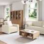 3-teilige Sofagarnitur mit Leinenkissen von , Sofas - Ref: Foro24-3324607, Preis: 724,91 €, Rabatt: %