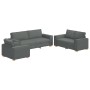 3-Piece Sofa Set with Dark Grey Fabric Cushions by , Sofas - Ref: Foro24-3324610, Price: 583,75 €, Discount: %