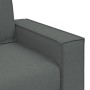 Conjunto de Sofá de 3 Piezas con Cojines en Tela Gris Oscuro