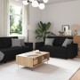 3-teilige Sofagarnitur mit schwarzen Stoffkissen von , Sofas - Ref: Foro24-3324611, Preis: 620,66 €, Rabatt: %