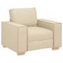 Conjunto de sofá de 3 piezas de con cojines de tela crema de , Sofás - Ref: Foro24-3324616, Precio: 620,66 €, Descuento: %
