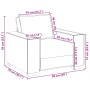Conjunto de sofá de 3 piezas de con cojines de tela crema de , Sofás - Ref: Foro24-3324616, Precio: 620,66 €, Descuento: %