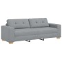 Juego de Sofá de 3 Piezas con Cojines de Tela Gris Claro de , Sofás - Ref: Foro24-3324628, Precio: 617,67 €