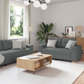 Set de Sofá de 3 Piezas con Cojines de Tela Gris Oscuro de , Sofás - Ref: Foro24-3324629, Precio: 637,22 €, Descuento: %
