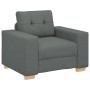 3-teilige Sofagarnitur mit dunkelgrauen Stoffkissen von , Sofas - Ref: Foro24-3324629, Preis: 637,22 €, Rabatt: %