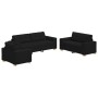 3-piece sofa set with black fabric cushions by , Sofas - Ref: Foro24-3324630, Price: 617,91 €, Discount: %
