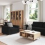 3-piece sofa set with black fabric cushions by , Sofas - Ref: Foro24-3324630, Price: 617,91 €, Discount: %