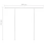 Automatisch einziehbare Markise mit anthrazitgrauen Stangen 3,5 x 2,5 m von vidaXL, Markisen - Ref: Foro24-3069929, Preis: 42...