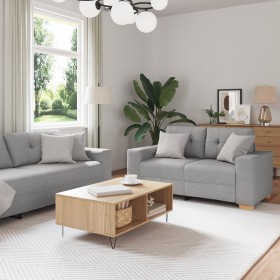 3-teilige Sofagarnitur mit wolkengrauen Stoffkissen von , Sofas - Ref: Foro24-3324636, Preis: 633,08 €, Rabatt: %