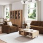 3-Piece Sofa Set with Brown Synthetic Leather Cushions by , Sofas - Ref: Foro24-3324637, Price: 683,35 €, Discount: %