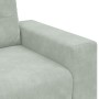 3-teilige Sofagarnitur mit Kissen aus hellgrauem Samt von , Sofas - Ref: Foro24-3324639, Preis: 634,20 €, Rabatt: %