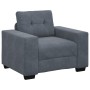 Juego de Sofás de 3 Piezas con Cojines de Terciopelo Gris Oscuro de , Sofás - Ref: Foro24-3324640, Precio: 647,66 €, Descuent...