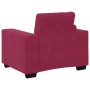 Conjunto de Sofá de 3 Piezas con Cojines de Terciopelo Rojo Vino de , Sofás - Ref: Foro24-3324643, Precio: 617,84 €, Descuent...