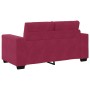 Conjunto de Sofá de 3 Piezas con Cojines de Terciopelo Rojo Vino de , Sofás - Ref: Foro24-3324643, Precio: 617,84 €, Descuent...