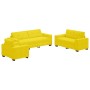 3-piece sofa set with yellow velvet cushions by , Sofas - Ref: Foro24-3324645, Price: 626,50 €, Discount: %