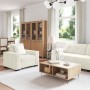 3-Piece Sofa Set with Cream Velvet Cushions by , Sofas - Ref: Foro24-3324647, Price: 649,46 €, Discount: %