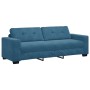 Conjunto de Sofá de 3 Piezas con Cojines de Terciopelo Azul de , Sofás - Ref: Foro24-3324648, Precio: 683,64 €, Descuento: %
