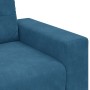 Conjunto de Sofá de 3 Piezas con Cojines de Terciopelo Azul de , Sofás - Ref: Foro24-3324648, Precio: 683,64 €, Descuento: %