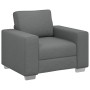 3-piece sofa set with fabric cushions in dark grey by , Sofas - Ref: Foro24-3324659, Price: 688,38 €, Discount: %