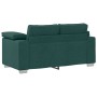 3-Piece Sofa Set with Dark Green Fabric Cushions by , Sofas - Ref: Foro24-3324663, Price: 667,18 €, Discount: %