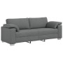 2-Piece Sofa Set with Dark Grey Fabric Cushions by , Sofas - Ref: Foro24-3324741, Price: 500,09 €, Discount: %