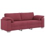 2-teilige Sofagarnitur mit Kissen aus burgunderrotem Stoff von , Sofas - Ref: Foro24-3324743, Preis: 498,45 €, Rabatt: %