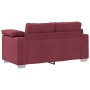 2-teilige Sofagarnitur mit Kissen aus burgunderrotem Stoff von , Sofas - Ref: Foro24-3324743, Preis: 498,45 €, Rabatt: %