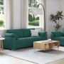 2-teilige Sofagarnitur mit Kissen aus dunkelgrünem Stoff von , Sofas - Ref: Foro24-3324745, Preis: 489,87 €, Rabatt: %