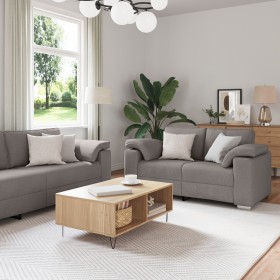 2-Piece Sofa Set with Taupe Fabric Cushions by , Sofas - Ref: Foro24-3324746, Price: 497,72 €, Discount: %