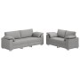 2-teilige Sofagarnitur mit wolkengrauen Stoffkissen von , Sofas - Ref: Foro24-3324748, Preis: 504,09 €, Rabatt: %