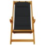 Sillas de playa plegables 2 pcs Negro Madera maciza de Acacia y Textileno de , Sillas de jardín - Ref: Foro24-3325140, Precio...