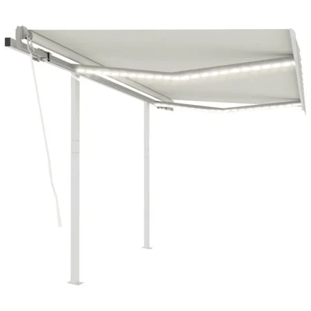 Automatic awning LED wind sensor cream 3.5x2.5 m by vidaXL, Awnings - Ref: Foro24-3069932, Price: 576,81 €, Discount: %
