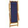 Klappbare Strandstühle 2 Stück Blau Massives Akazienholz und Textilene von , Gartenstühle - Ref: Foro24-3325143, Preis: 165,4...