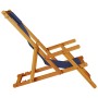 Klappbare Strandstühle 2 Stück Blau Massives Akazienholz und Textilene von , Gartenstühle - Ref: Foro24-3325143, Preis: 165,4...