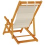 Sillas de playa plegables 2 pcs Taupe de Madera de Acacia y Textilene de , Sillas de jardín - Ref: Foro24-3325144, Precio: 16...