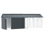 Bird aviary with anthracite extension 112x442x141 cm steel by , Feet and bird cages - Ref: Foro24-3325145, Price: 517,38 €, D...