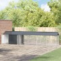 Bird aviary with anthracite extension 112x640x141 cm steel by , Feet and bird cages - Ref: Foro24-3325146, Price: 669,37 €, D...