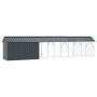 Aviario para aves con extensión antracita 112x640x141 cm acero de , Pies y jaulas para pájaros - Ref: Foro24-3325146, Precio:...