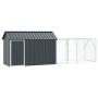 Aviary for Birds with Anthracite Extension 112x421x141 cm Steel by , Feet and bird cages - Ref: Foro24-3325148, Price: 429,97...