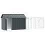Aviary for Birds with Anthracite Extension 112x421x141 cm Steel by , Feet and bird cages - Ref: Foro24-3325148, Price: 429,97...