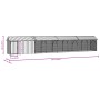 Aviary for birds with extension Anthracite 112x838x141 cm Steel by , Feet and bird cages - Ref: Foro24-3325147, Price: 884,96...