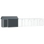 Aviary for birds with extension Anthracite 112x619x141 cm Steel by , Feet and bird cages - Ref: Foro24-3325149, Price: 513,86...