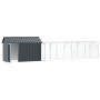 Aviary for birds with extension Anthracite 112x619x141 cm Steel by , Feet and bird cages - Ref: Foro24-3325149, Price: 513,86...