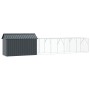 Aviary for birds with extension Anthracite 112x619x141 cm Steel by , Feet and bird cages - Ref: Foro24-3325149, Price: 513,86...