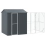 Bird aviary with anti-scratch extension 210x421x247 cm made of steel by , Feet and bird cages - Ref: Foro24-3325156, Price: 9...