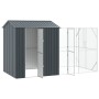 Bird aviary with anti-scratch extension 210x421x247 cm made of steel by , Feet and bird cages - Ref: Foro24-3325156, Price: 9...